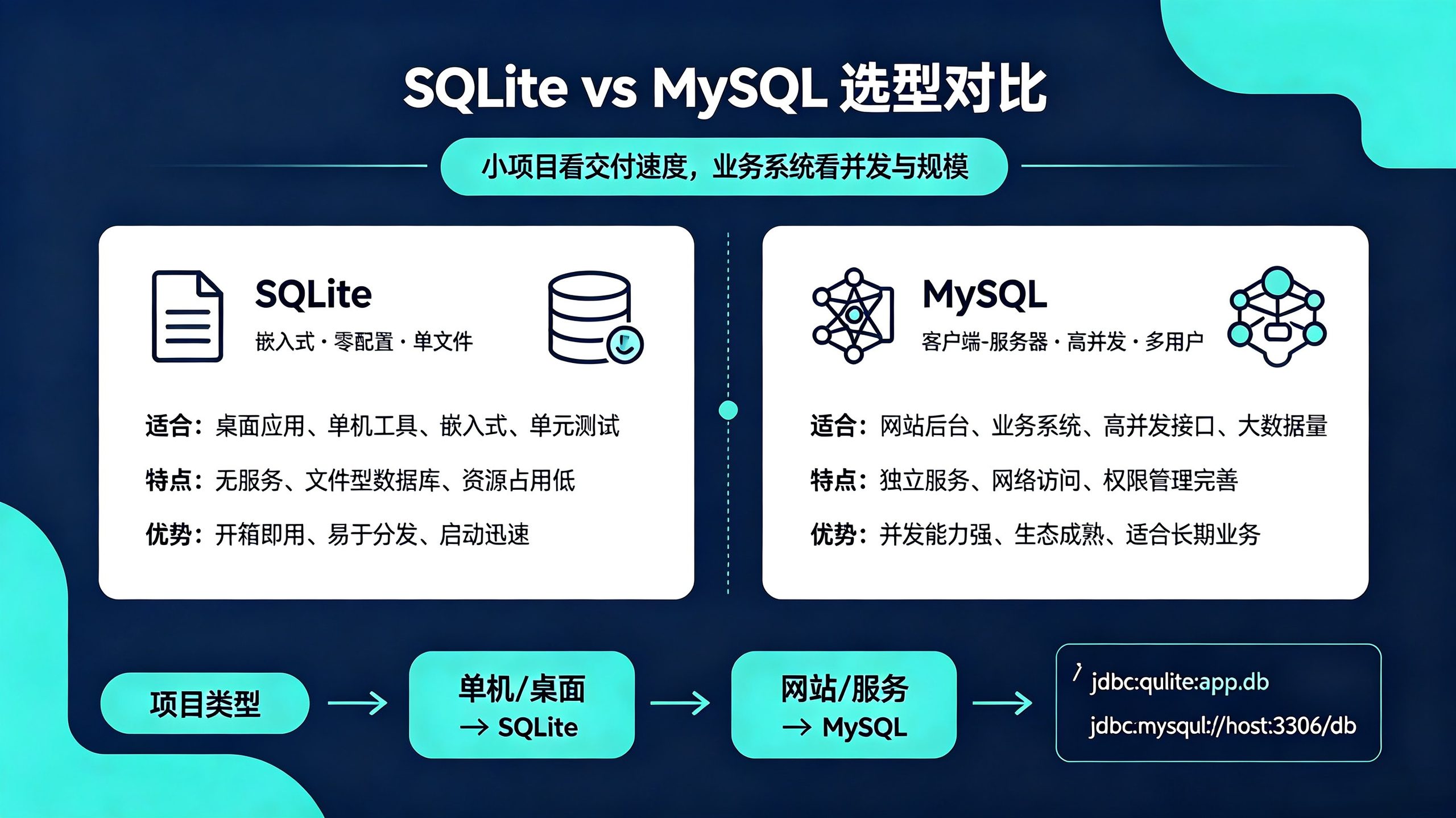 开发数据库SQLite vs MySQL 对比|小项目选谁?通俗讲透! - 红客科技 - 红客科技
