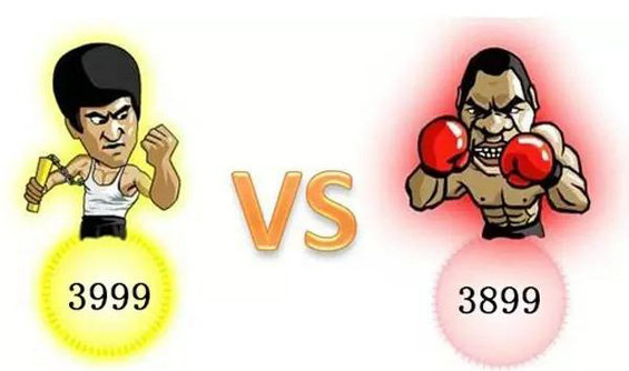 商品定价3899和3999，哪个结果更好？